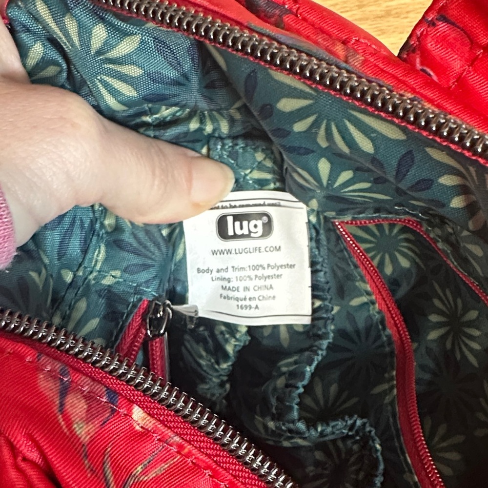 Lug Floral Red Quilted Women's Bag - Picture 5 of 5